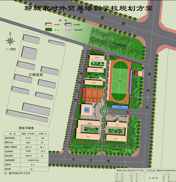 聊城市对外贸易培训学校规划方案批前公示