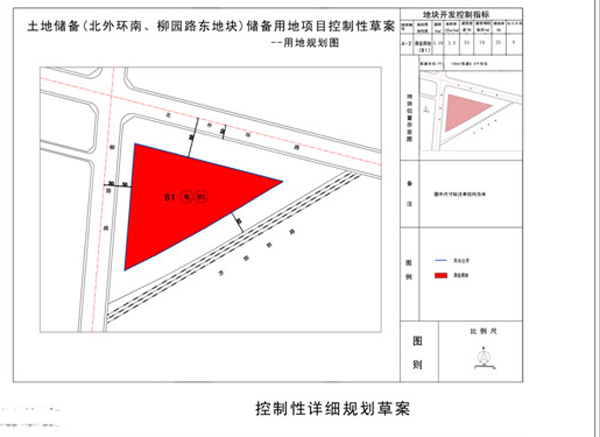 土地储备用地(北外环南,柳园路东地块)规划草案