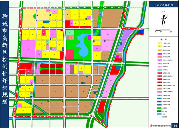 聊城市高新技术济开发区控制性详细规划》(草案)     2,项目区位:南