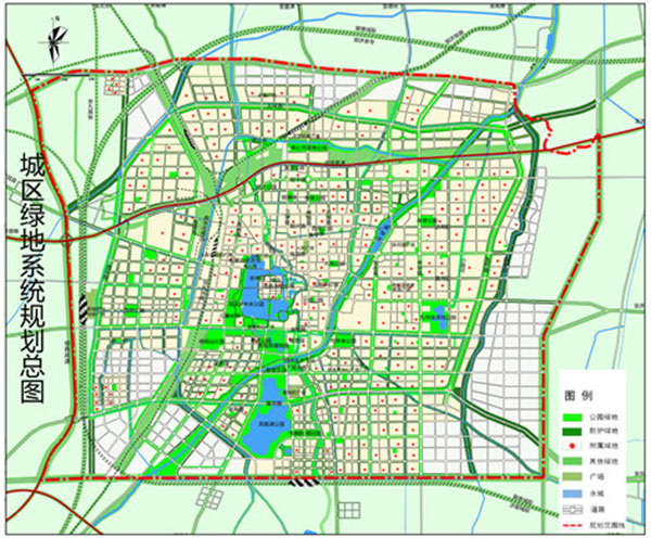 聊城市城市绿地系统专项规划20162030年规划草案公示